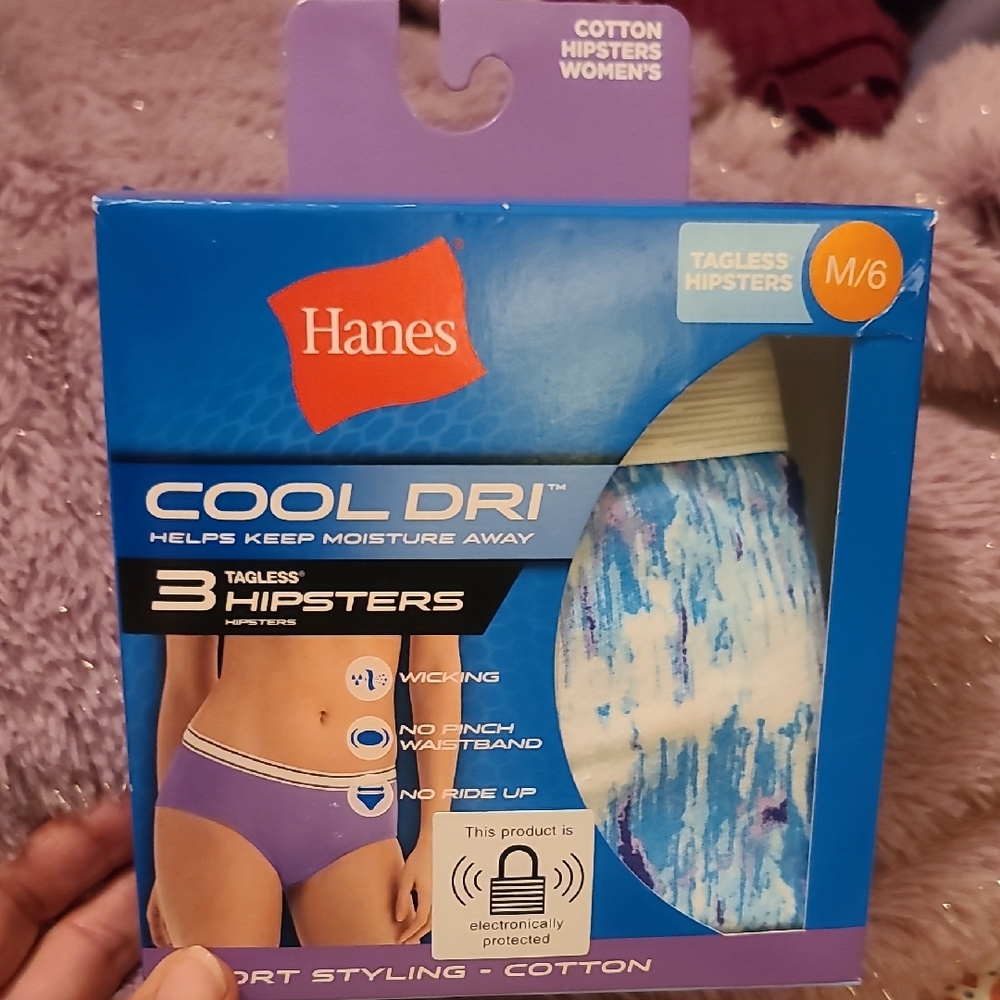 Hanes Blue Underwear & Socks Moisture-Wicking Comfort